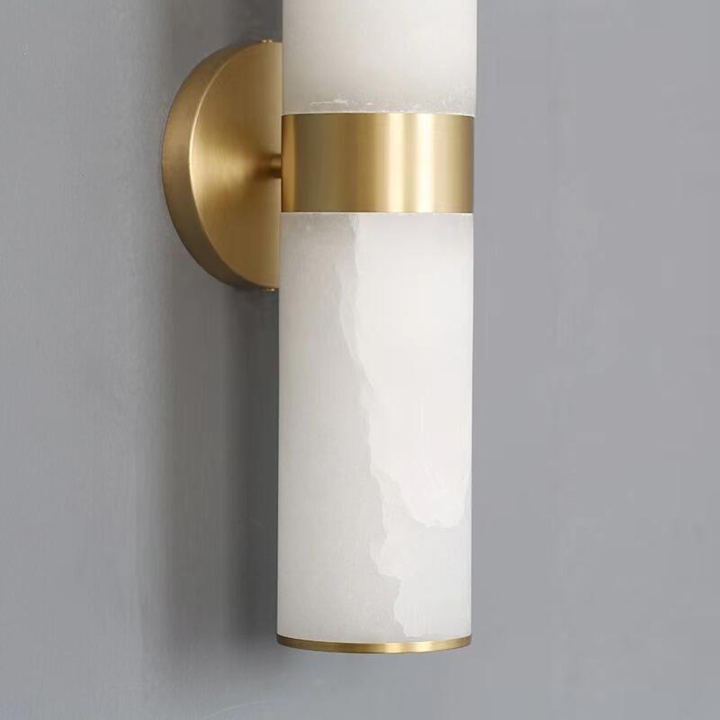 Althea Modern Sutton Linear Alabaster Wall Sconce, Wall Lamp For Living Room, Bathroom - view 2