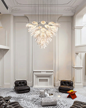 Flower Glass Foyer Chandelier - view 2