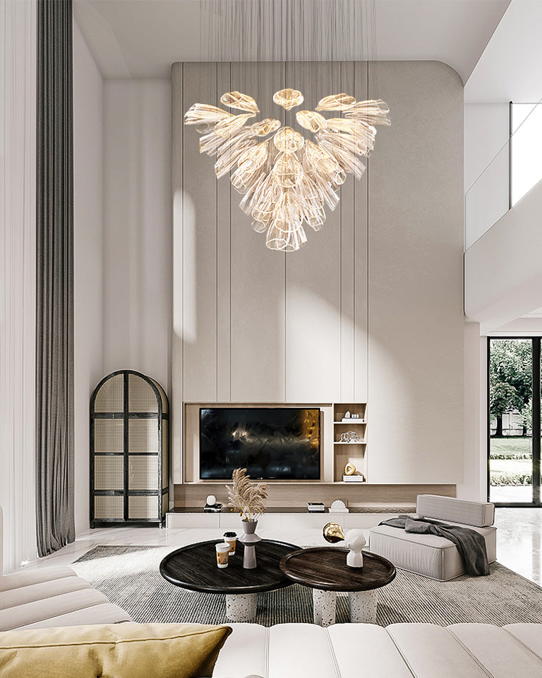 Flower Glass Foyer Chandelier - view 3