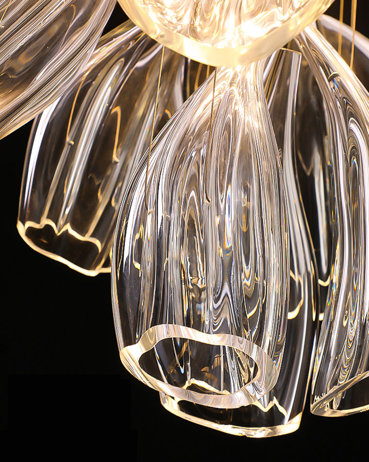 Flower Glass Foyer Chandelier - view 5