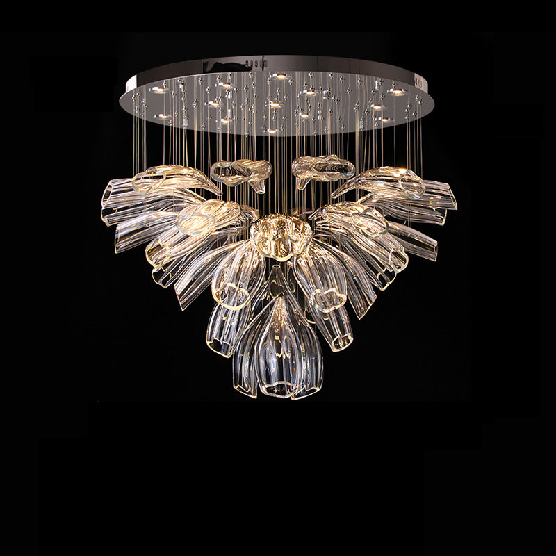 Flower Glass Foyer Chandelier - view 6