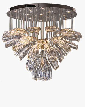 Flower Glass Foyer Chandelier