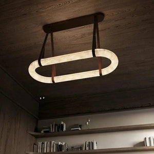 Circle Alabaster Chandelier - view 14