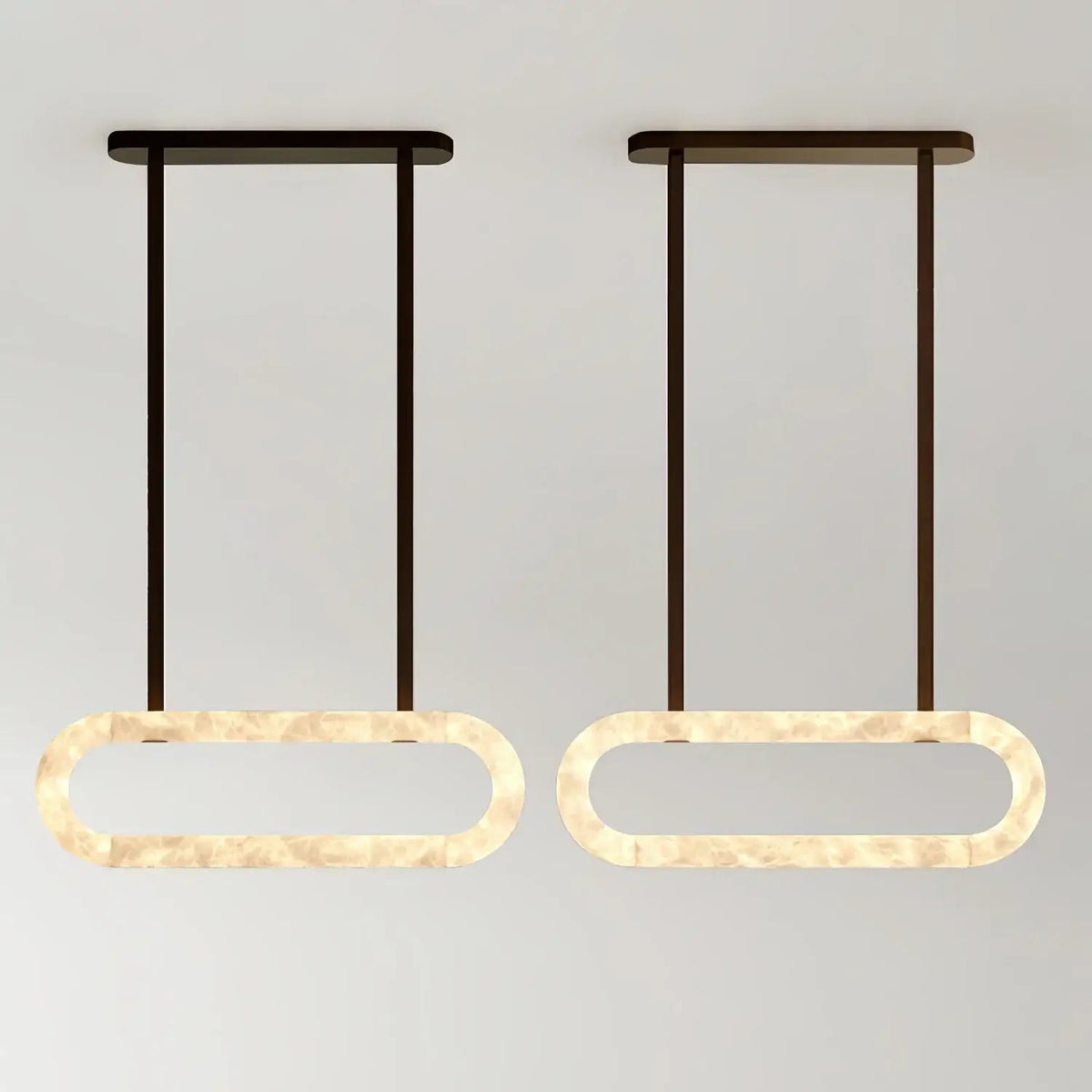 Circle Alabaster Chandelier - view 16