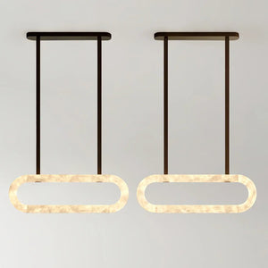 Circle Alabaster Chandelier - view 16