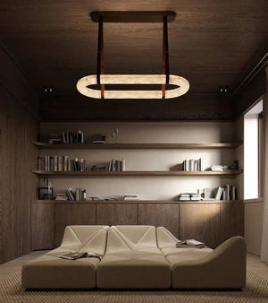 Circle Alabaster Chandelier - view 19