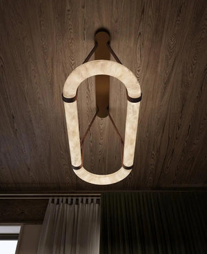 Circle Alabaster Chandelier - view 7