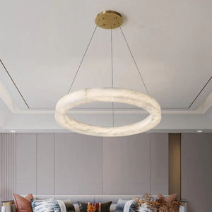Alabaster Round Pendant  rbrights