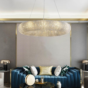 Pamper Crystal Round LED Chandelier 59" - view 3