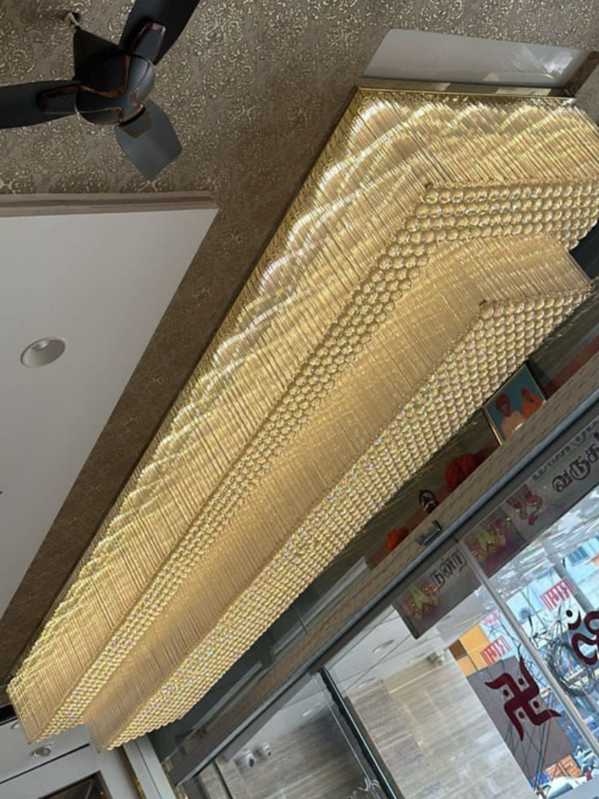 Modern Extra 2/3 Tiered Flush Mount Crystal Chandelier for Large Area, three-tier - view 2