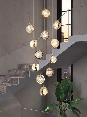 Modern Luxury Long Chandelier for Loft and Villa Spaces - view 2