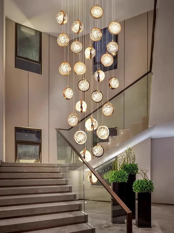 Modern Luxury Long Chandelier for Loft and Villa Spaces - view 5