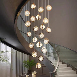 Modern Luxury Long Chandelier for Loft and Villa Spaces - view 6