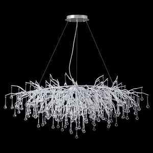 Doris Rectangle Branch Chandelier 45"L Silver, rectangular - view 6