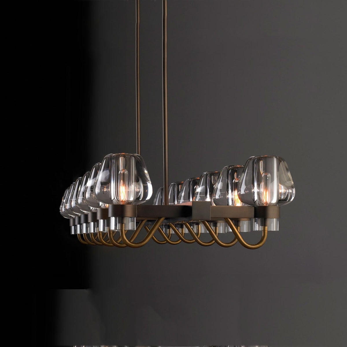 Galad Contemporary Crystal Linear Chandelier - view 4