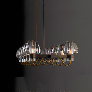 Galad Contemporary Crystal Linear Chandelier - view 4