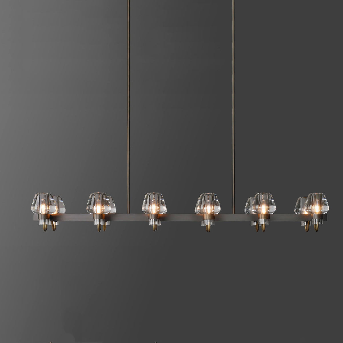 Galad Contemporary Crystal Linear Chandelier - view 5