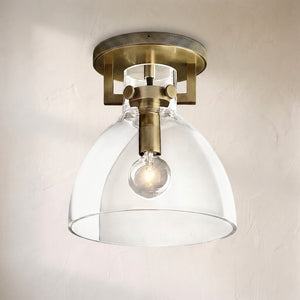 Modulus Glass Cloche Flushmount, flush mount