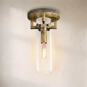 Modulus Glass Cylinder Flushmount, flush mount
