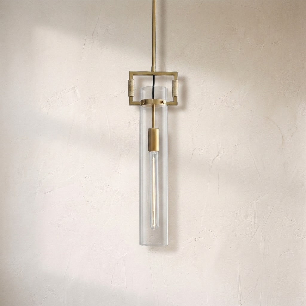 Modulus Glass Cylinder Pendant 12"22"