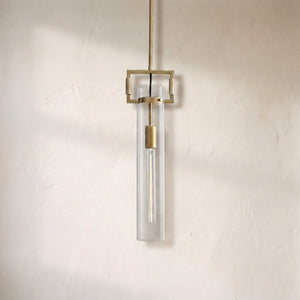 Modulus Glass Cylinder Pendant 12"22"