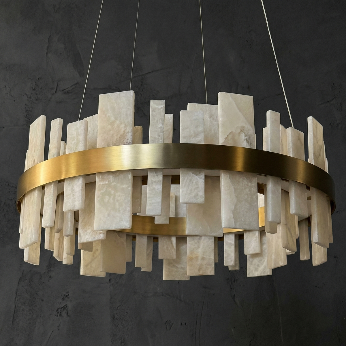 Round Block Chandelier - view 2