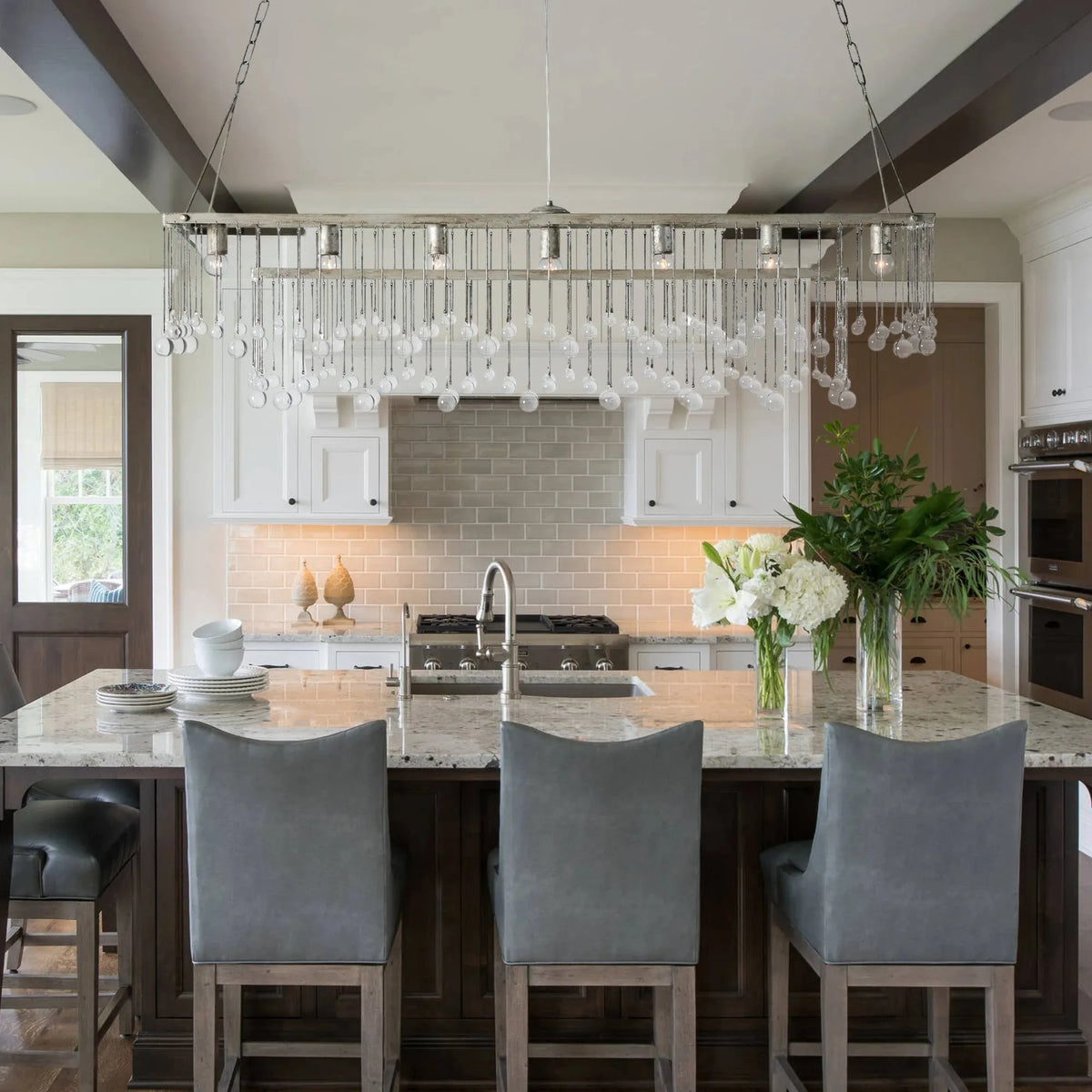 Aubrey Rectangular Chandelier 47''60'' - view 4
