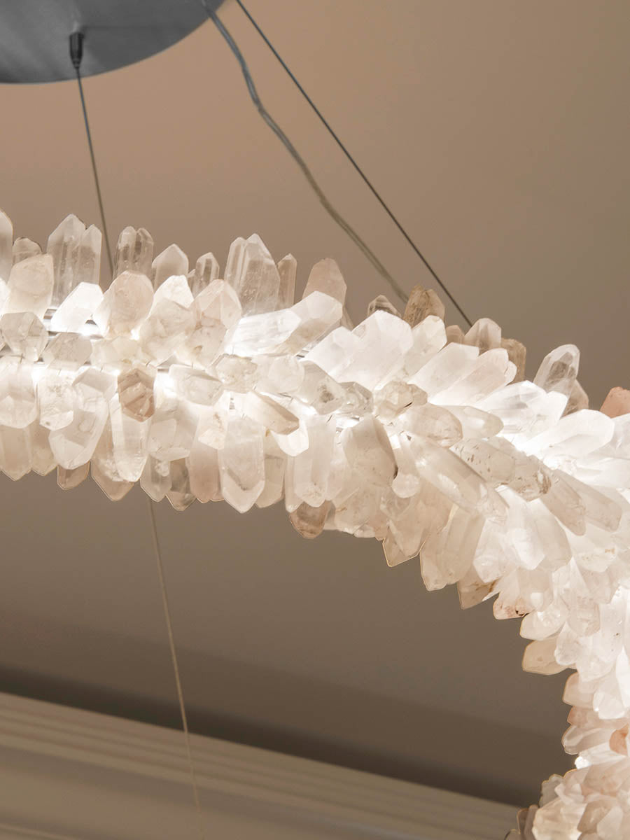 Modern Round/Oval/Linear/Square Natural Crystal Chandelier - view 37