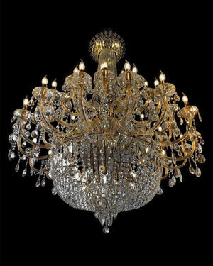 Extra Large European-style Multi-layers Candle Luxury Crystal Chandelier Gold Art Foyer/Staircase Decorative Light Fixture - view 31