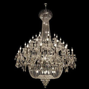 Extra Large European-style Multi-layers Candle Luxury Crystal Chandelier Gold Art Foyer/Staircase Decorative Light Fixture - view 30