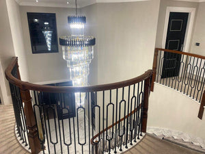 Spiral Crystal Chandelier For Foyer/ Staircase - view 19