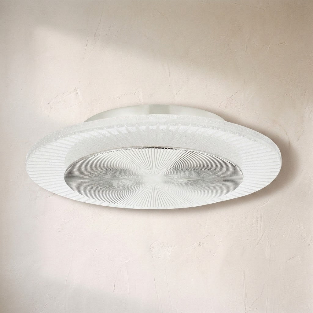 Ovo Ice Glass Round Flushmount, flush mount