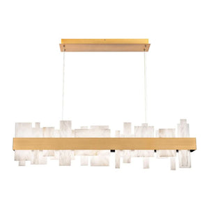 Alabaster LED Linear Chandelier - RHL