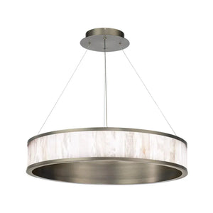 Alabaster Round Ring LED Chandelier 28" - view 2