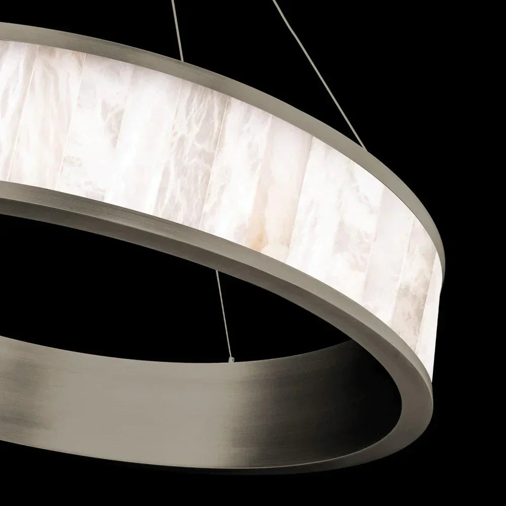 Coliseo Alabaster 28in LED Round Chandelier - view 4