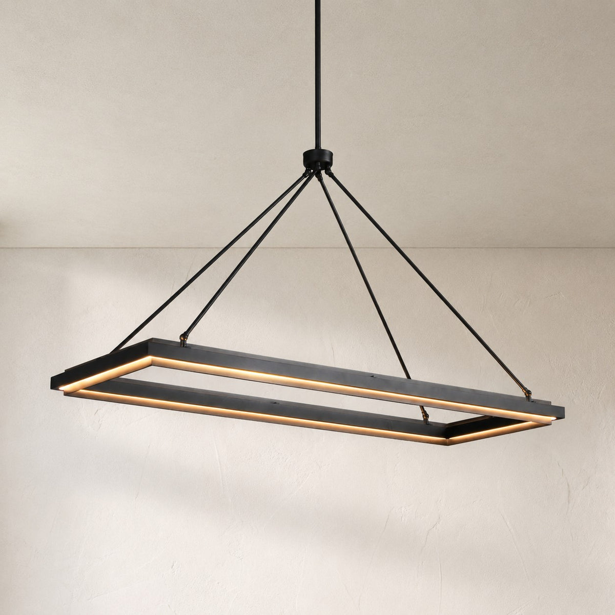 Peron Rectangular Chandelier 50"62"