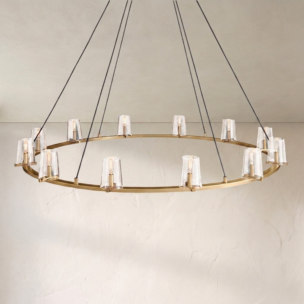 Prism Glass Round Chandelier 36"48"60"