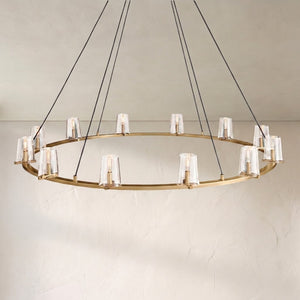 Prism Glass Round Chandelier 36"48"60"