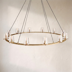 Prism Glass Round Chandelier 36"48"60"