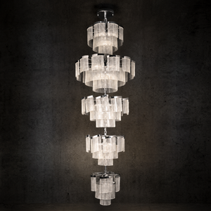 Prismata Crystal Modern Sculptural Ring Chandelier - main