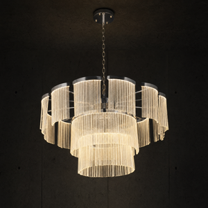 Prismata Crystal Modern Sculptural Ring Chandelier - main
