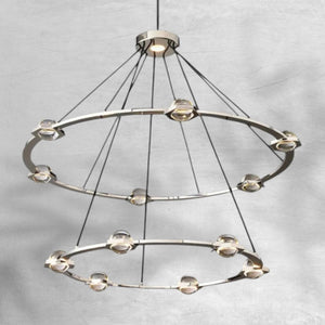 Eclatamt Two-Tier Round Chandelier 48" 60"