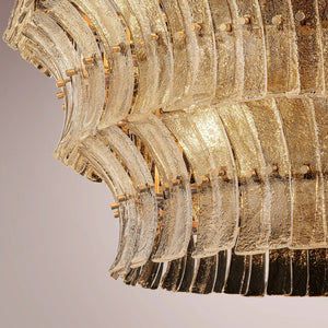 Romaino Smoke Glass Round Chandelier - view 3