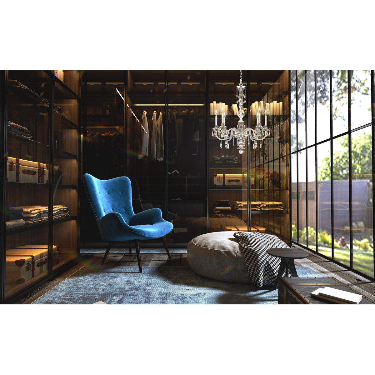 Hamilton Nouveau Chandelier 28" - view 3