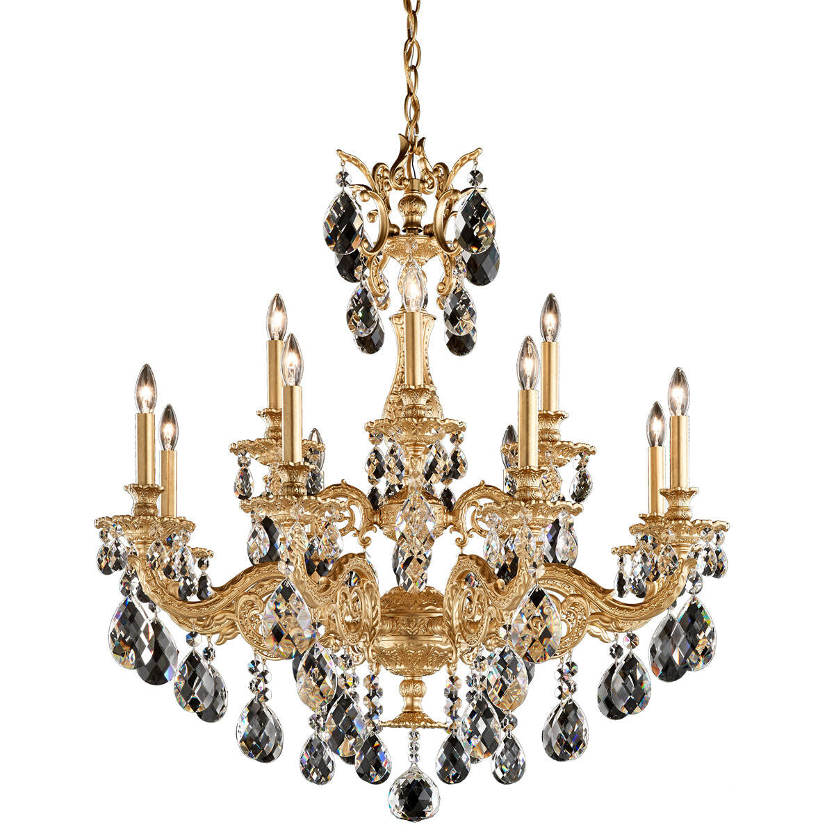 Milano 12-light Crystal Chandelier 32" - view 3