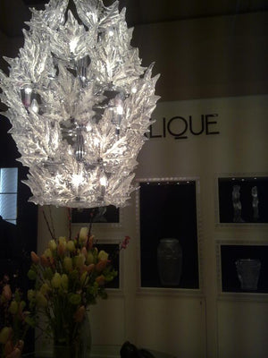 Modern Creative Clear Crystal Maple Leaf Chandelier for Living Room/Bedroom - view 14