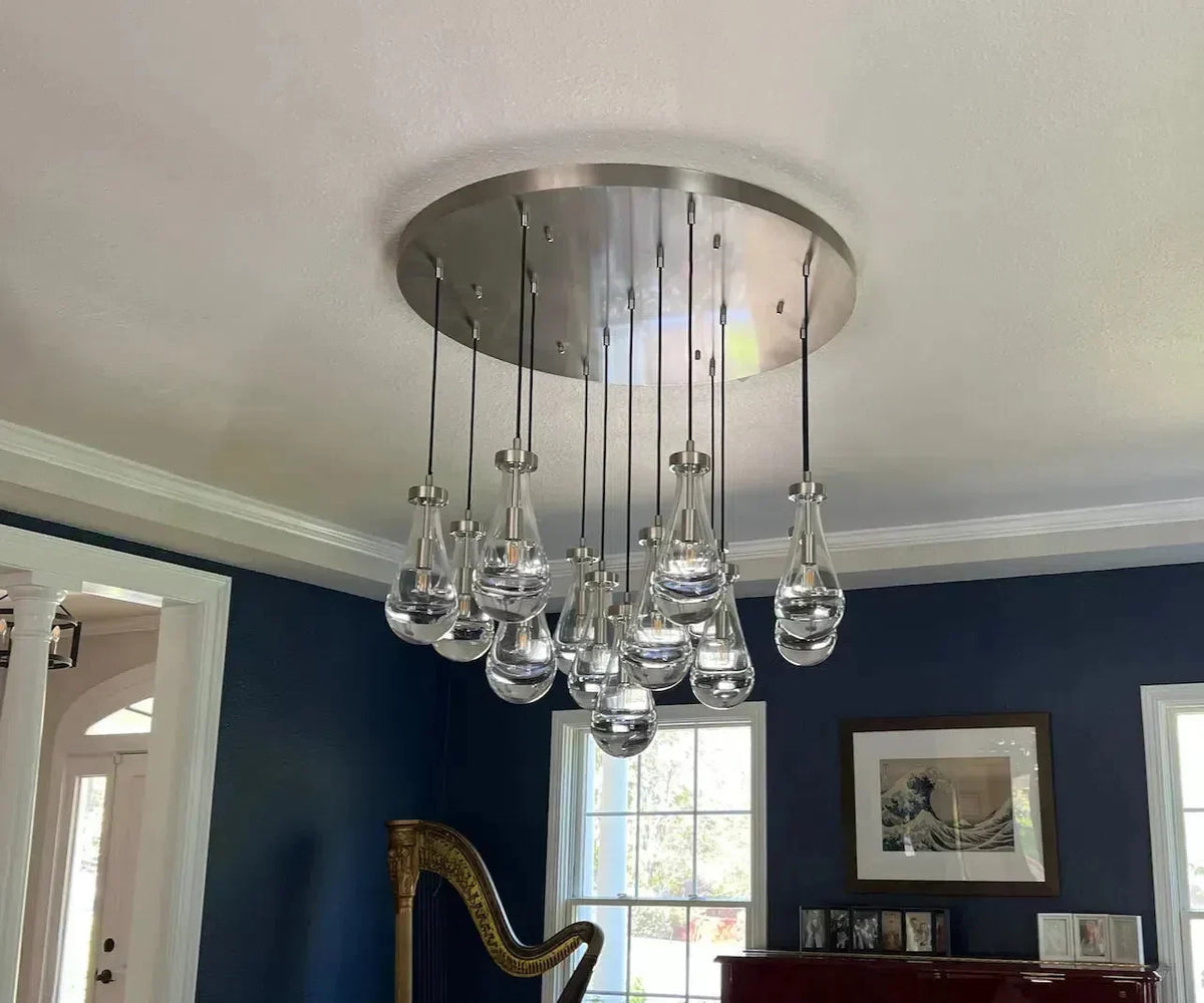 Raindrop Round Chandelier 60" - view 21