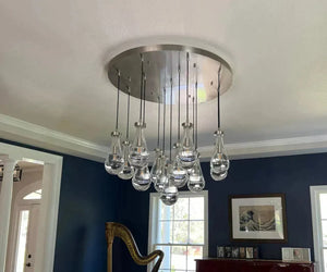 Raindrop Round Chandelier 60" - view 21