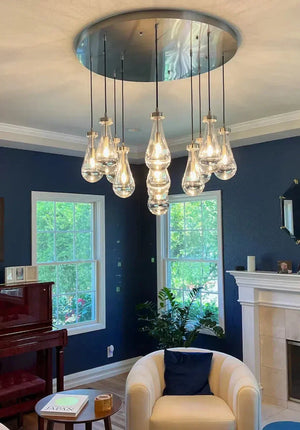 Raindrop Round Chandelier 60" - view 22
