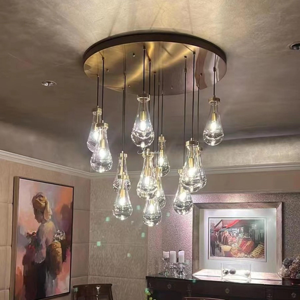Raindrops Round Chandelier - view 24